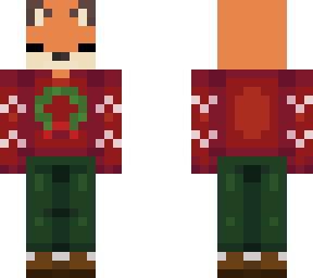 fox in sweater