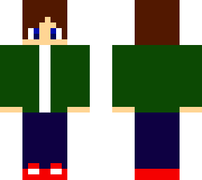 me in green jacket