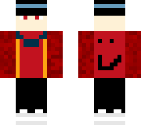 red with headband skin