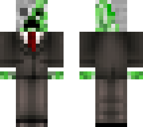 undead creeper in suit