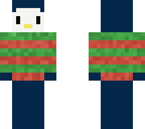 penguin in sweater