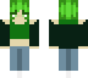 emo green girl
