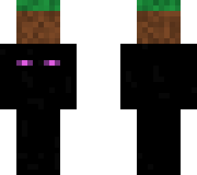 enderman stealing dirt block