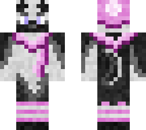 furry black and pink