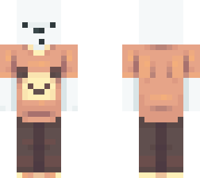 clothed ice bear