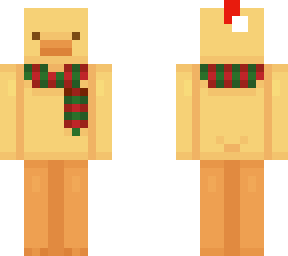 duck with chistmas hat