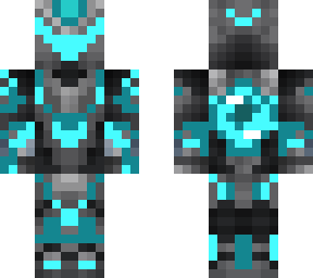 futuristic turquoise knight