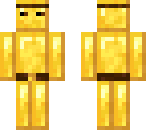 mr. gold wih eyes and belt