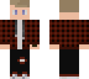 blond red plaid/flannel