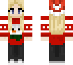 blonde christmas girl