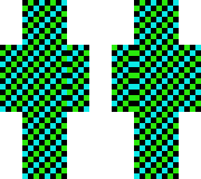green and blue matrix