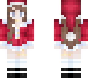 santa suit girl