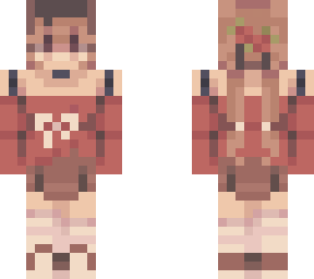 a red sweater