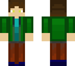 boy in a green brown outfit