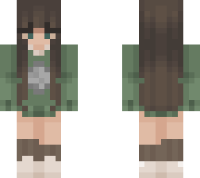 green sweater with moon