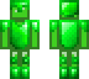emerald guy with emerald armour