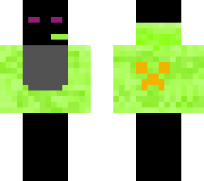 enderman with a yellow jacket