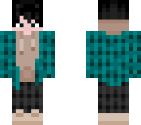 plaid eboy w/ beige hoodie