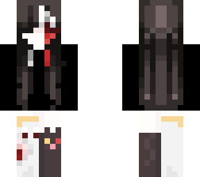 black haired ghost girl with one eye