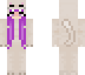 cat onesie purple hair