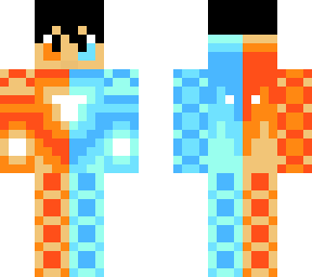fiery and icy skin to stand out! (human ver)(fixed)