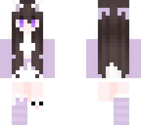 purple cat girl