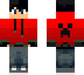 red hoodie