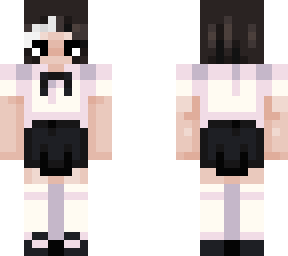 black and white school girl (oc vicky)
