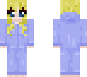 cute girl in blue onesie