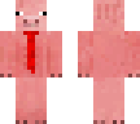 pig with a tie