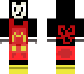 mickey as a mic donalds eymploye