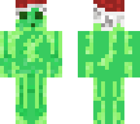 slime con gorrito de navidad