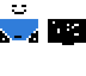 blue guy with white mask