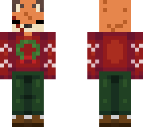 fox in sweater with scar (not mine)