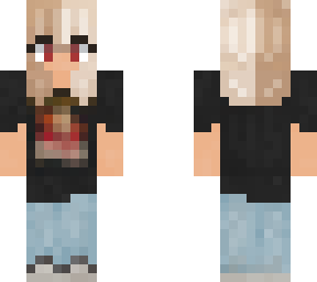 red eyed blonde girl