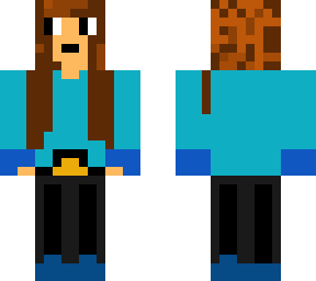 girl in blue sweatshirt