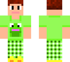 green pajamas