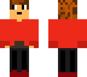 boy in red sweatshirt