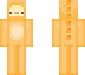 dinosaur suit chick (remake in orange, original by: )