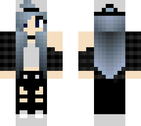 emo punk blue haired girl (not mine, edited outfit)