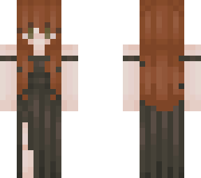 black dress elf girl