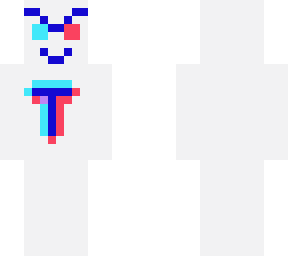 evil neon guy with a t