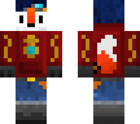 fox skin but in red hoodie