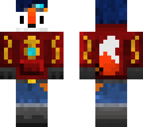 fox skin but in red hoodie