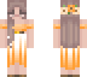 orange dress