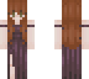 plum dress elf girl