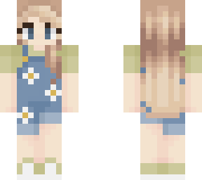 daisy overalls girl (outfit by itssly)