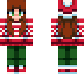 cozy christmas sweater girl (lily hive style)