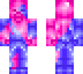 fusion steve (pink steve) & (purple steve)