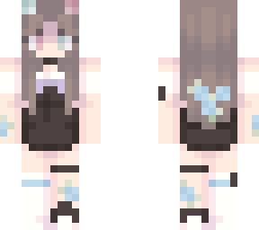 soft flower cat girl